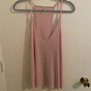 Pink Free People Tank Top